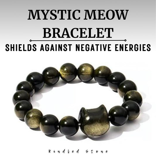 Pulsera de Obsidiana Dorada